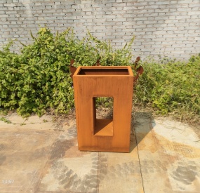 Custom Round Corten Planter